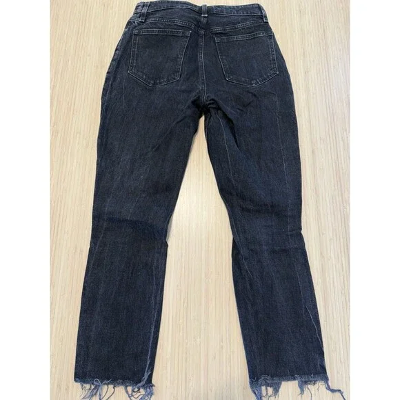 Abercrombie & Fitch High Rise Distressed Black Jeans - Picture 2 of 3